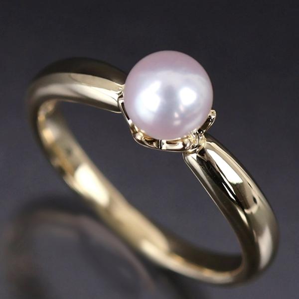 13/美品 ミキモト K18 真珠 パール約3.8-5.4㎜珠 リング 指輪 13/美品 ミキモト K18 真珠 パール約3.8-5.4㎜珠 リング 指輪