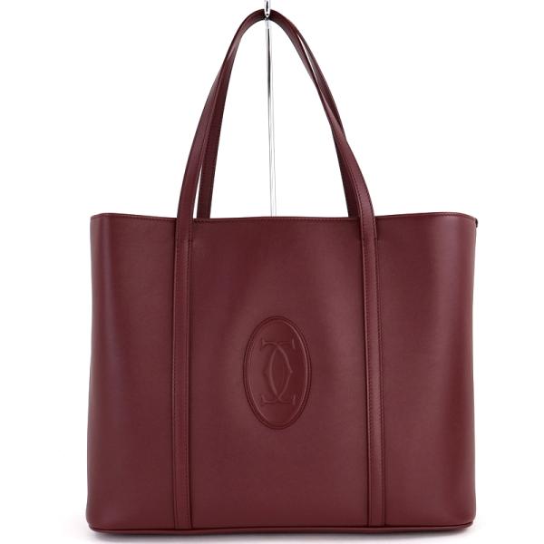MUST DE CARTIER カルティエ バッグ トート マストライン カーフレザー
