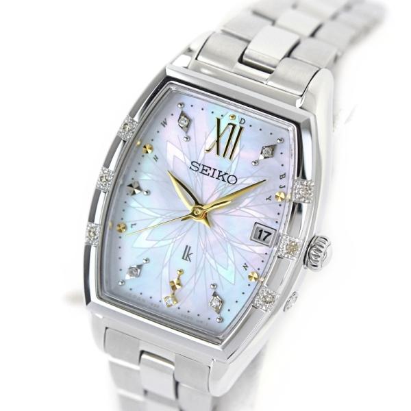 381セイコー　ルキア　1B32-0AL0 ソーラー　スクエア　デイト　腕時計 SEIKO - 381セイコー ルキア 1B32-0AL0 ソーラー スクエア