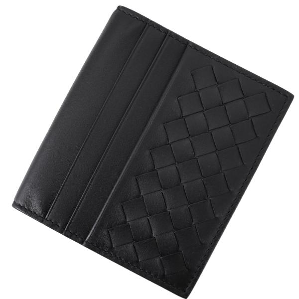 未使用品　Bottega Veneta 二つ折り財布 ブラック BOTTEGA VENETA 二つ折り財布 コインケース付き ブラック 完売品