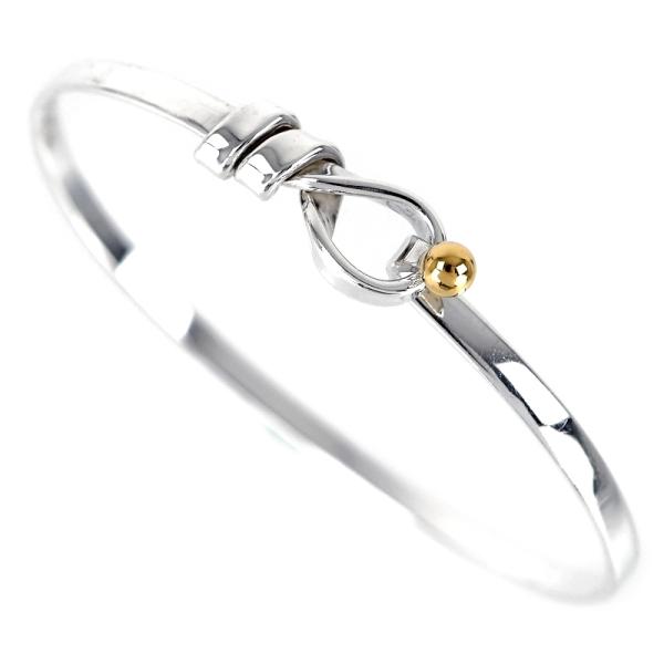 TIFFANY&Co.（ティファニー） バングル フック&アイ SV925×K18YG 16.5