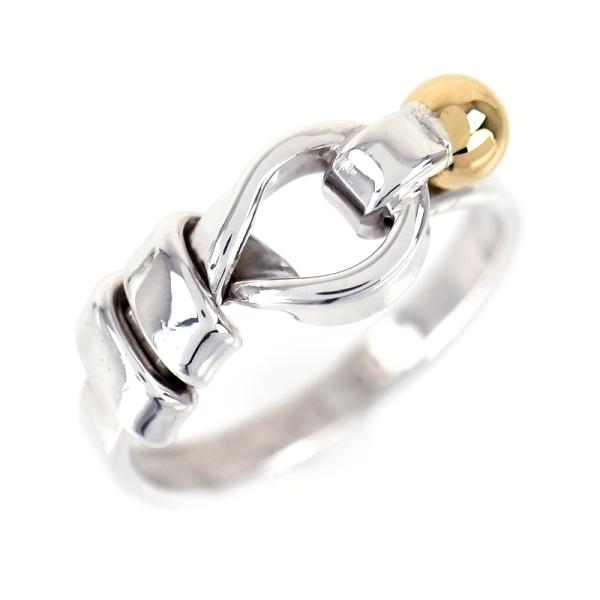 TIFFANY&Co.（ティファニー） 指輪 フック&アイ SV925×K18YG 9号