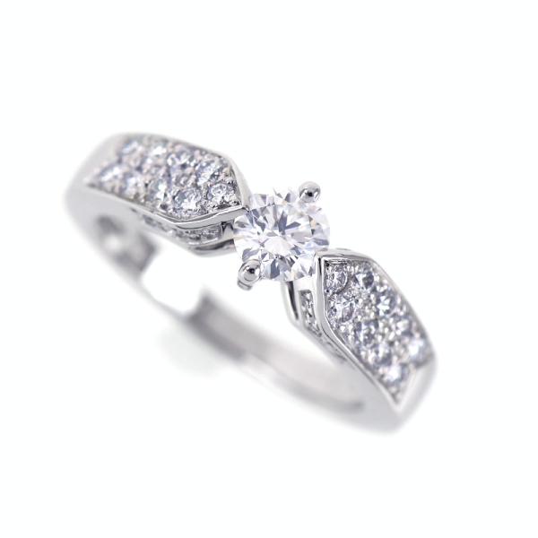 CHAUMET ショーメ リング プリュム ダイヤ 0.36ct Pt950 11.5号