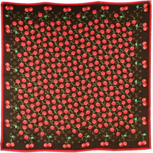 LOUIS VUITTON（ルイ・ヴィトン） スカーフ シルク100% ブラウン