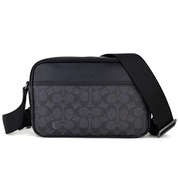 コーチ ボディバッグ グラハム ブラック レザー メンズ ワンショルダー COACH（コーチ） バッグ メンズ グラハム クロスボディバッグ CV921