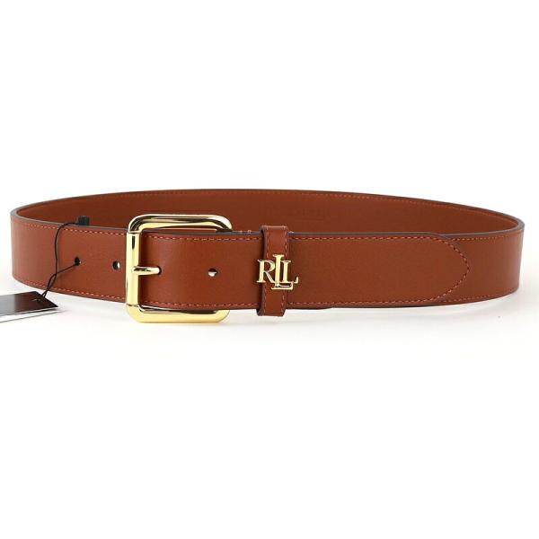 美品✨ローレンラルフローレン ジョッパーブーツ ロゴベルト ブラウン 6B 23 LAUREN RALPH LAUREN（ローレン ラルフローレン） レディース ロゴ