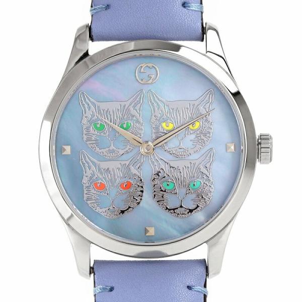 GUCCI（グッチ） 時計 ボーイズ・レディースウォッチ 革ベルト G