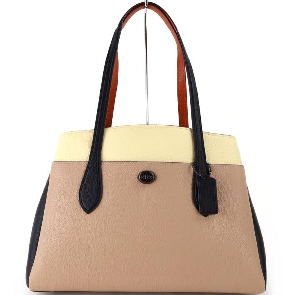 ⭐︎エレガント⭐︎COACH ローラ キャリーオール レザートート ベージュ ローラ（COACH） コーチ バッグ トートバッグ ローラ キャリーオール
