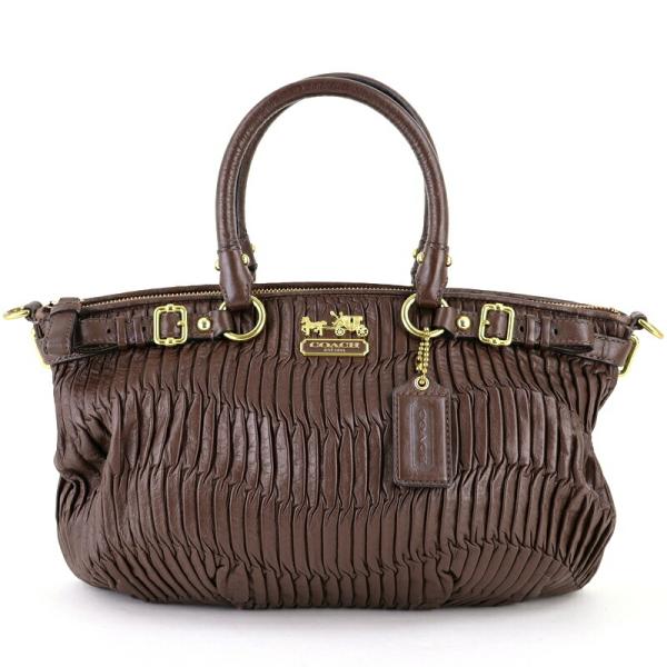 COACH（コーチ） バッグ ハンドバッグ ギャザードレザー 18620 ダーク