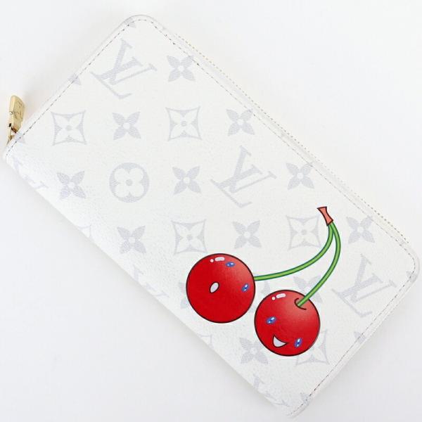 ジッピー・ウォレット ルイヴィトン LV×TM モノグラムチェリー