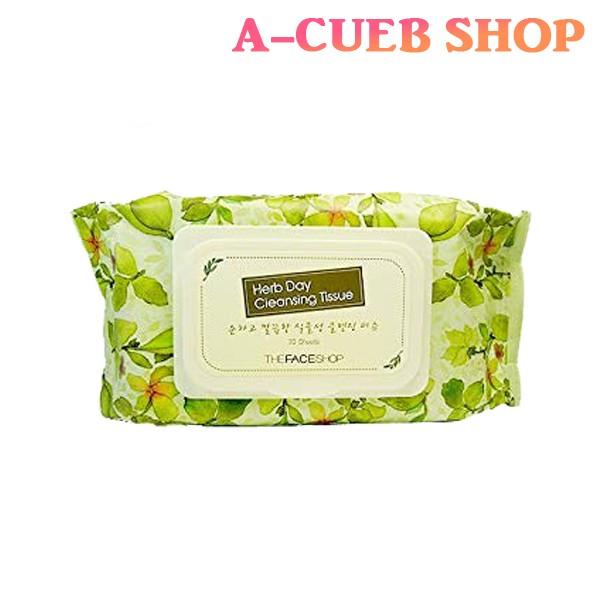 ザ フェイス ショップ ハーブデイ クレンジング ティッシュ 70枚入り クレンジングシート 韓国コスメ The Face Shop 化粧落とし 送料無料 Face Cleansing A Cuebshop エーキューブショップ 通販 Yahoo ショッピング