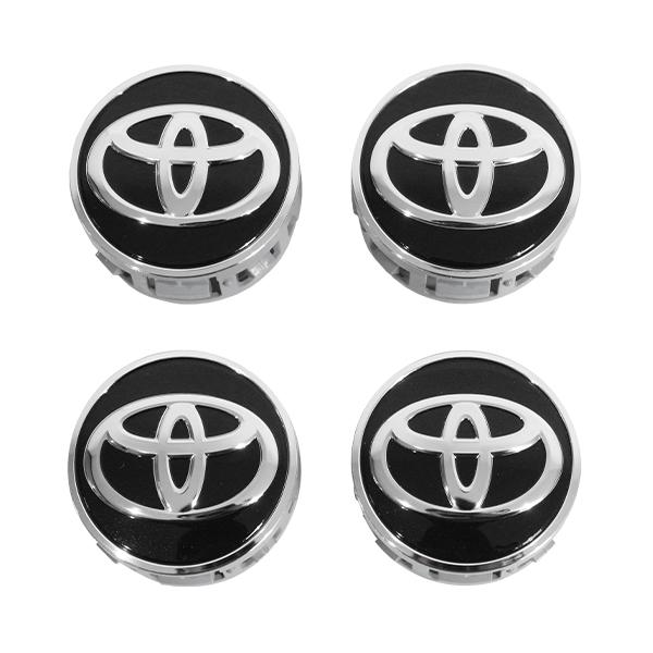 10系 アクア 純正センターキャップ 54mm 4個 ブラック 純正アルミ