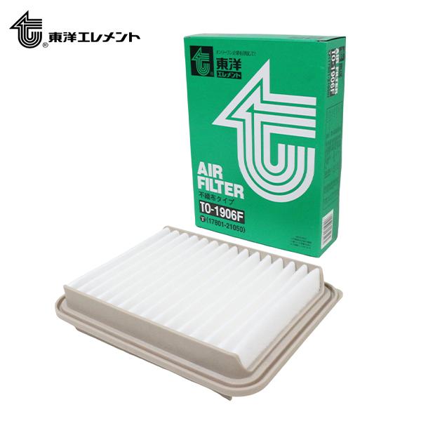 東洋エレメント エアフィルター TO-1906F トヨタ ヴォクシー  VOXY DBA-ZRR70W 17801-21050 エアクリーナー エンジン 交換