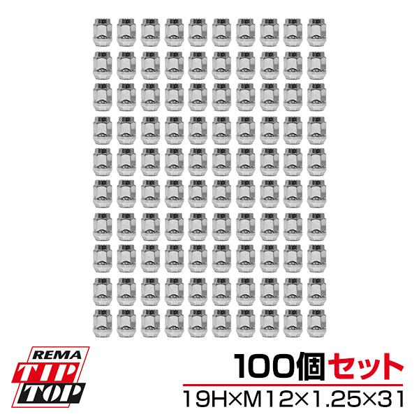TIPTOP チップトップ 袋メッキナット M12 P1.25 H19 100個セット N14 