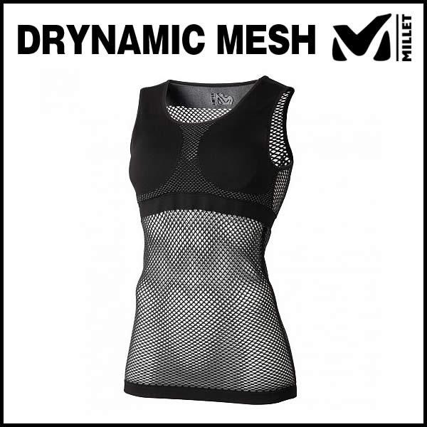 MILLET (�~���[) LD DRYNAMIC MESH TANK TOP (�h���C�i�~�b�N ���b�V�� �^���N�g�b�v) (�u���b�N)