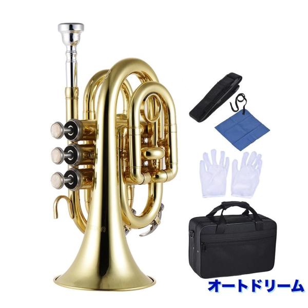 ammoon 『トランペットBb フラット真鍮管楽器』