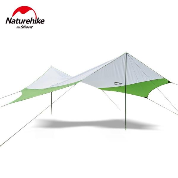 キャンプ Naturehike Mサイズ六角形テントポール付き日よけ防水アウトドアサンシェード タープ