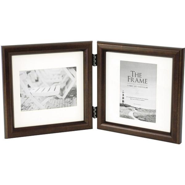 【商品名】 アルト　インテリアフレーム　2 【内容】●写真サイズ：約15.4×15.4ｃｍ2枚、またはサービスサイズＬ判2枚 マット使用時 収納可●卓上用 【サイズ】●現品約37×18.5×2ｃｍ 【箱サイズ】21.5×21.5×5cm 【...