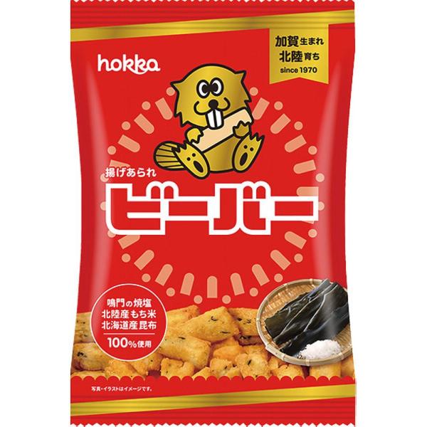 【商品名】 00840ビーバー55Ｇ 【内容】●ビーバー55ｇ 【箱サイズ】15×4×22.5cm 【賞味期限】製造日より150日 (表示期限の半分以上) 【商品について】100％北陸産のもち米を使用し、日高昆布、鳴門の焼塩で味付けした揚げ...