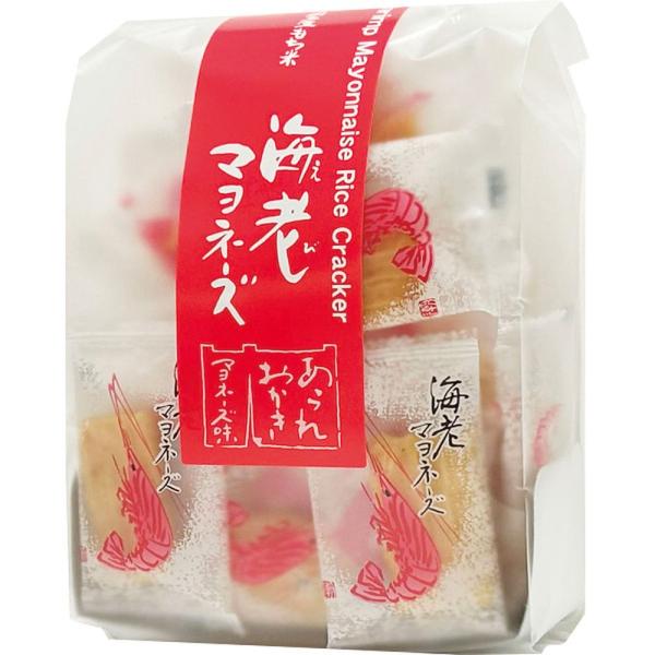 【商品名】 海老マヨネーズ 【内容】●海老マヨネーズ味48ｇ 【箱サイズ】17×12×6cm 【賞味期限】製造日より210日 (表示期限の半分以上) 【アレルゲン】卵・小麦・えび・大豆・りんご 【商品について】国産餅米100％の生地にえびを...