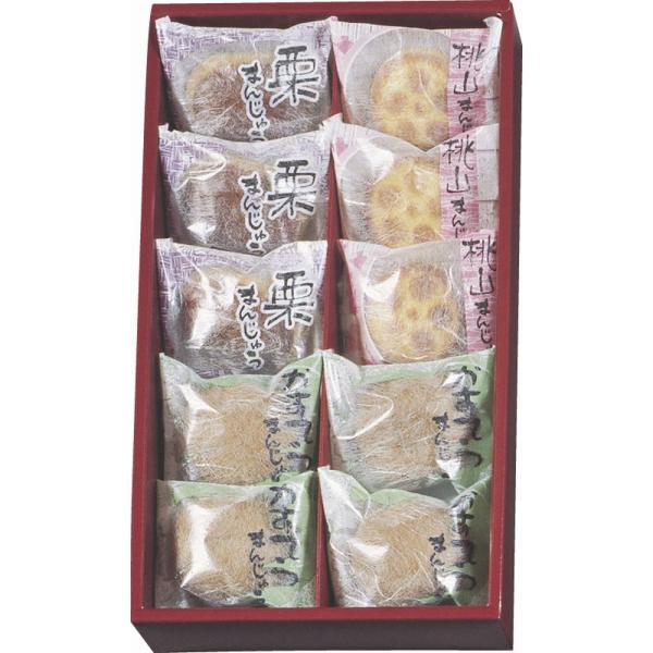【商品名】 銘菓撰 【内容】かすてらまんじゅう×4、栗まんじゅう・桃山×各3 【箱サイズ】32×18×5cm 【賞味期限】常温4ヶ月 (表示期限の半分以上) 【アレルゲン】卵・乳・小麦