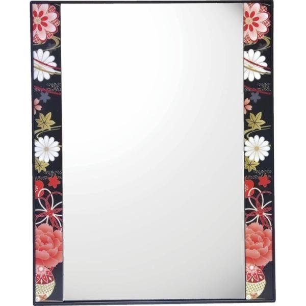 【商品名】 和柄 角ミラー 蒔絵 【サイズ】22.6×18.1×1.9cm 【箱サイズ】24×19×3cm 【商品について】高級感が漂う和柄蒔絵ミラー。スタンド付で壁掛けにもご使用いただけます。金沢箔の老舗メーカー柳金箔二代目箔師「柳 美道...
