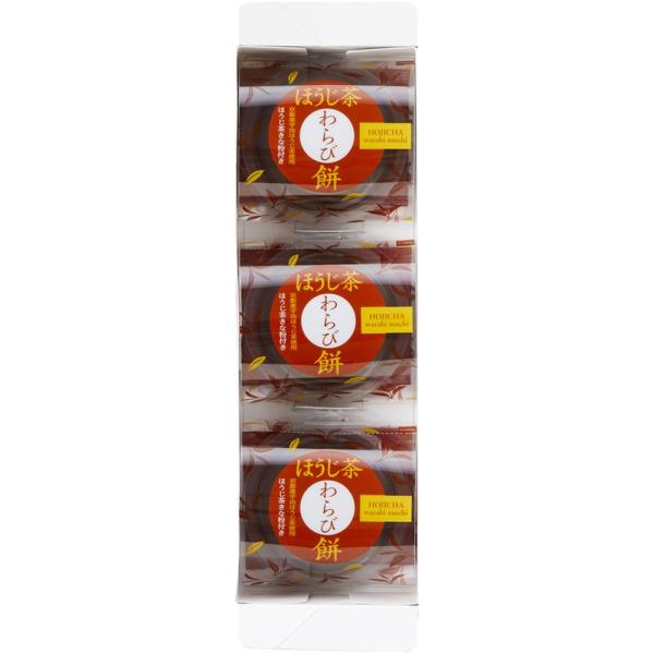 【商品名】 ほうじ茶わらび餅 【内容】ほうじ茶わらび餅 89g ・ほうじ茶きな粉 3.5g ×各3 【箱サイズ】23.3×7.8×4.3cm 【賞味期限】常温6ヶ月 (表示期限の半分以上) 【商品について】芳ばしくほうじ茶香る「もっちり　ぷ...