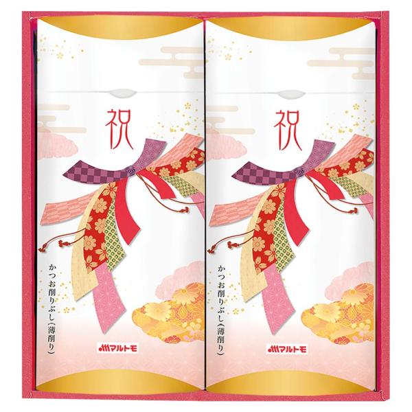 【商品名】 ハレの日ギフト かつお節詰合せ 【内容】花つや削りパック 2g×14袋 ×2 【箱サイズ】27.8×25.2×8.7cm 【賞味期限】常温1年6ヶ月 (表示期限の半分以上) 【商品について】伝統を贈る、食文化を贈る。和食のおいし...