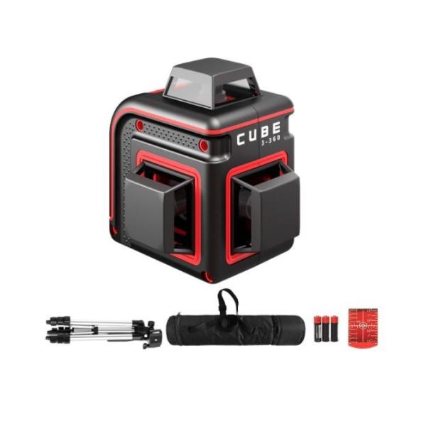 3％OFF レーザー墨出し器 円錐ミラーキューブフルライン3ー360プロ 三脚付き 受光器（別売りLR60G or LM70）対応 シームレス 送料無料