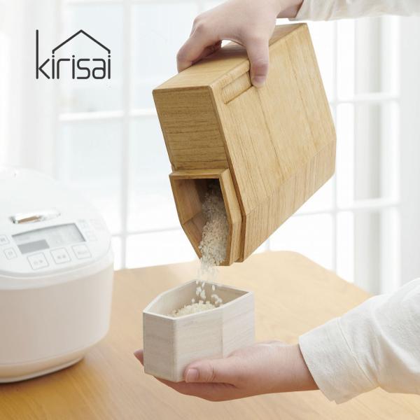 KIRISAI 桐の冷蔵こめ櫃 OSPO-2 2kg 調湿効果 防腐 防虫 防汚 耐久性 耐水性 軽量 オスマック