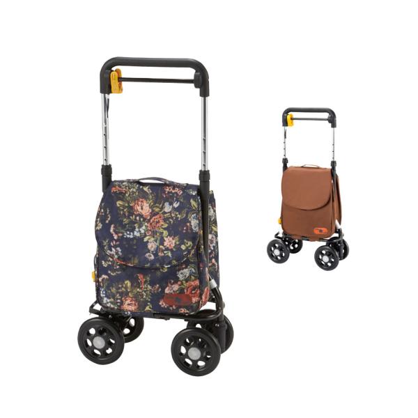 マキテック 横押しキャリー サポキャリー ローズ ブラウン 反射板付き