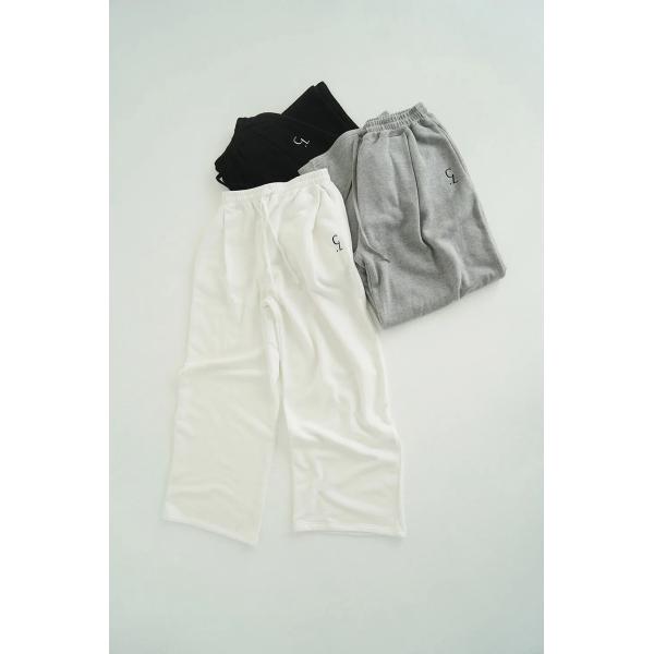 CLANE（クラネ） 【3色展開】 ロゴスウェットワイドパンツ - LOGO