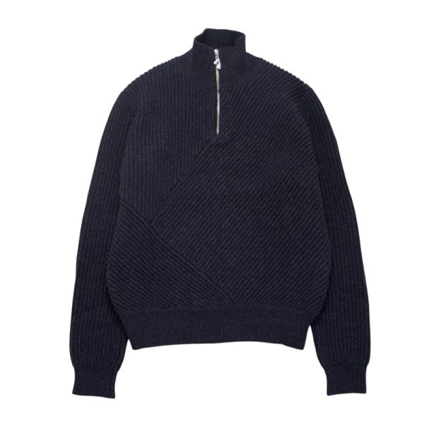 Jieda ジエダ 23aw 2way ドライバーズ ジップ ニット ジャケット Jieda ジエダ 23aw 2way ドライバーズ ジップ ニット ジャケット