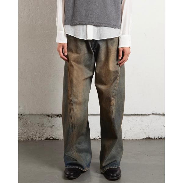 NVRFRGT ネヴァーフォーゲット “3D TWISTED JEANS NVRFRGT ネヴァーフォーゲット 25SS 3D TWISTED WIDE LEG JEANS