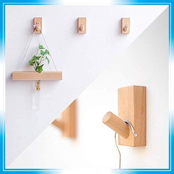 木製フック 強力粘着フック おしゃれフック 壁傷つけない ウォールフック 壁掛けフック 洋服掛け ウォールハ Sdi Addy Online 通販 Yahoo ショッピング