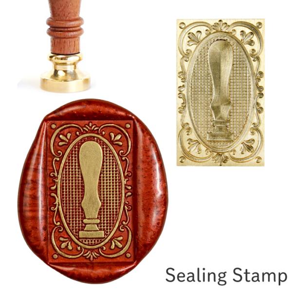 シーリングスタンプ ヘッド ＜ Sealing Stamp ＞ スクエア型 シーリングスタンプ 変形  adesso 交換用 スタンプヘッド シーリングワックス 封蝋