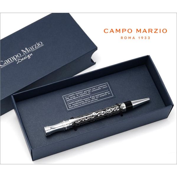 ボールペン カンポマルツィオ CAMPO MARZIO DINERS B ボールペン シルバー 油性インク :cm-diners-b