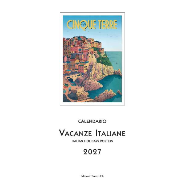 2027年 カレンダー VACANZE ITALIANE イタリア製 縦長 13.5×34cm 直輸入 壁掛け ISTITUTO FOTOCROMO ITALIANO / I.F.I ヴィンテージ イタリア