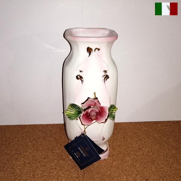 イタリア製 花瓶 カポディモンテ焼き 陶器 クラシック italy-n9-6005rv :italy-n9-6005rv:艶姿家具 - 通販