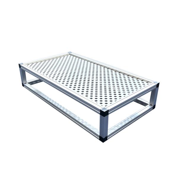 CPUスタンド PCスタンド PCワゴン キャスター無し アルミフレーム製