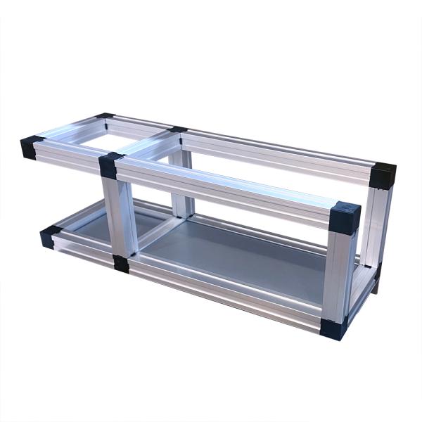 レターラック W30×H10.4×D10.4cm 文具収納可能 壁掛け可能 アルミ