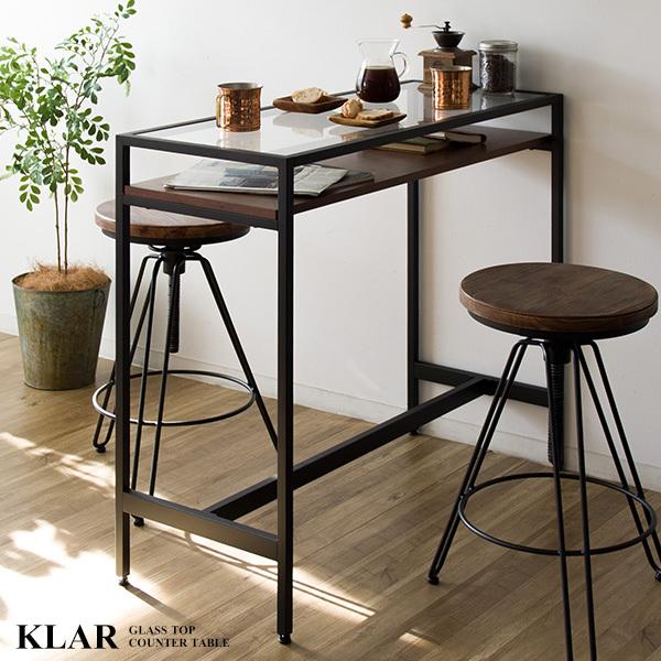 ガラストップカウンターテーブル おしゃれ 収納 Klar クラール Knt 1000 アドホックプラスインテリア 通販 Yahoo ショッピング