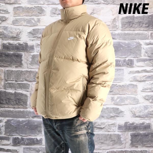 NIKE ナイキ フード付き ダウン ジャケット M ベージュ グリーン ゴルフ NIKE ナイキ ダウンジャケット メンズ ブランド クラブ IB2976 BGE