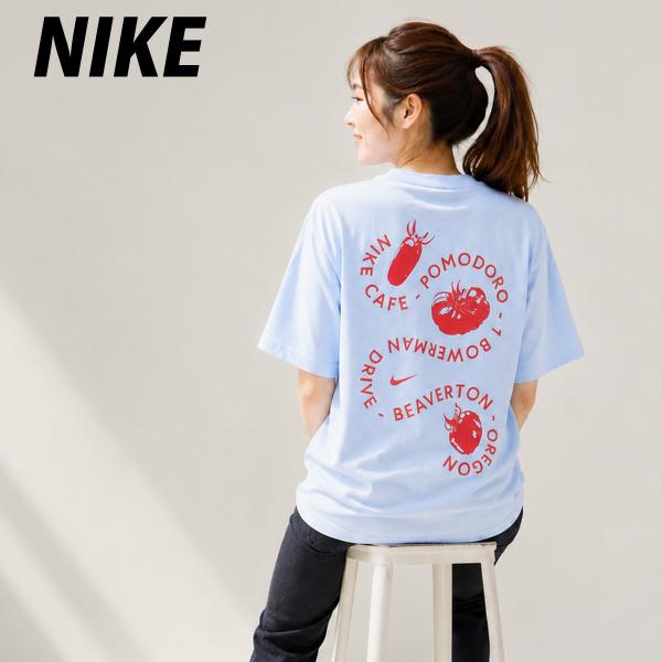 ナイキ Tシャツ レディース ブランド NIKE IH8037 BLU 送料無料 新作 コットン100 綿100 トマト ゆったり 体型カバー