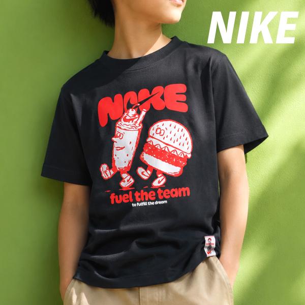 ナイキ 半袖 NSW Tシャツ ジュニア ブランド NIKE コットン100 綿100 IO2000 010 BLK 新作