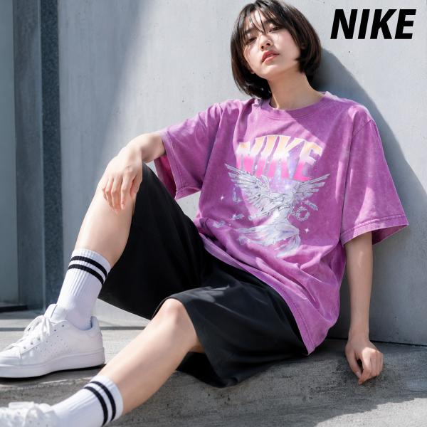 ナイキ 半袖 送料無料 Tシャツ レディース ブランド NIKE コットン100 綿100 ヴィンテージ風 ゆったり ビッグシルエット 3L