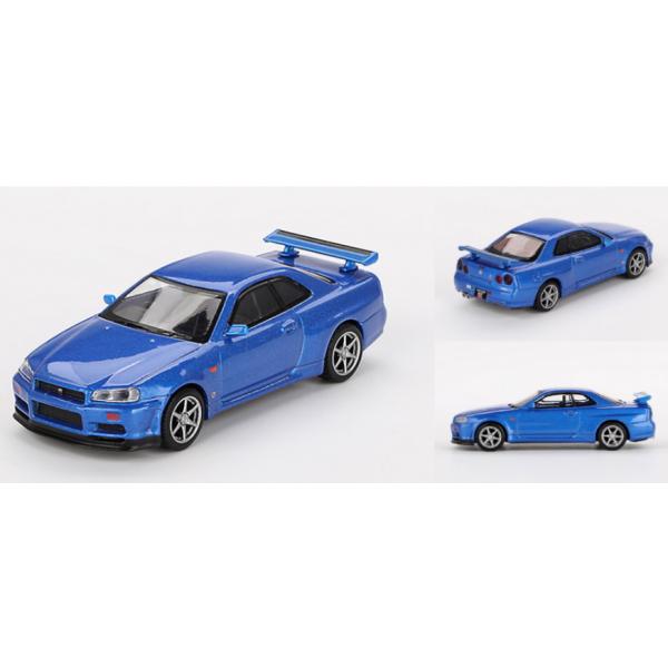 日産 スカイライン GT-R R34 Vスペック ベイサイドブルー (右ハンドル
