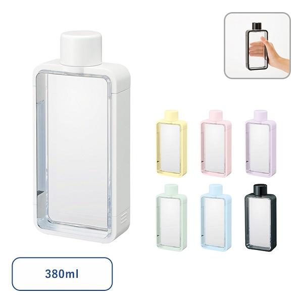 クリアボトル 380ml スクエアタイプ マイボトル 水筒 推し活グッズ