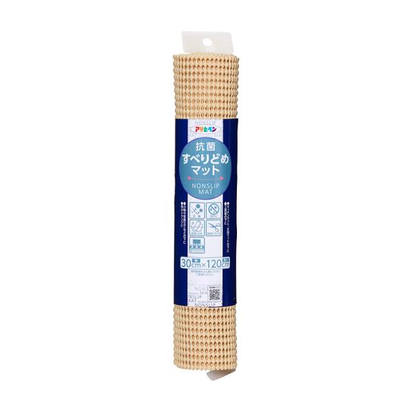 抗菌すべりどめマット規格：30cm×120cm色：ベージュJANコード4970925161260