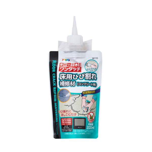 他サイト： 補修材 ワンタッチ 床用ひび割れ補修材 (コンクリート用) 200ml アサヒペン 爆買の商品画像